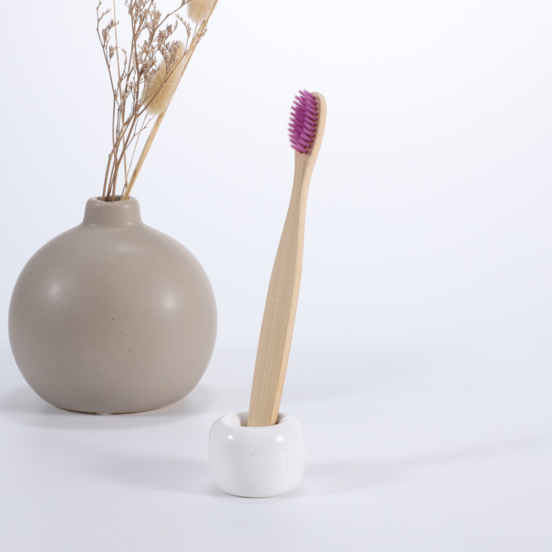 Cepillo de dientes de bambú adulto cepillo desnudo al por mayor cadena hotel lavado pelo suave cepillo de dientes desechable