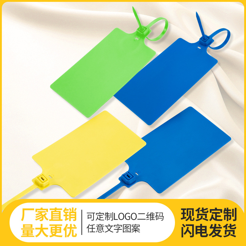一次性大标牌塑料封条铅封 园林标识扎带 物流编织袋封口封签锁扣