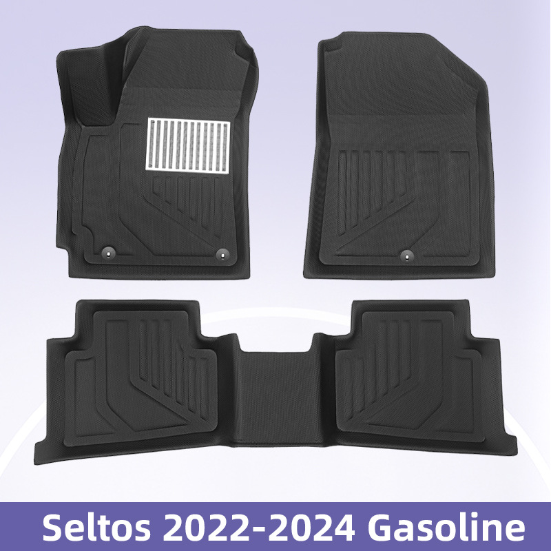 Para KIA Seltos 2022 - 2024 Combustible 3D todo el tiempo material XPE almohadilla de piso interior
