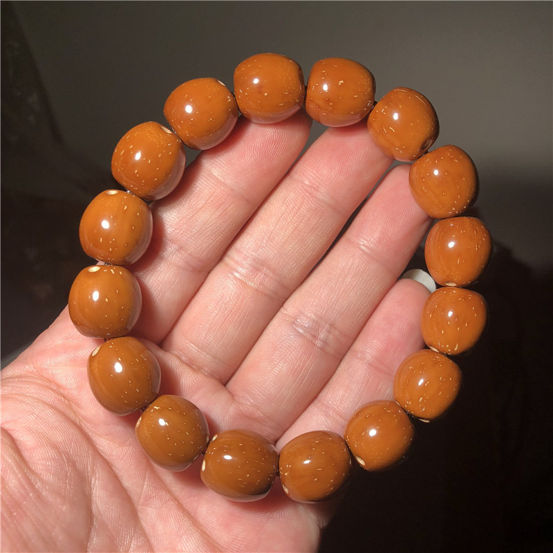 黄皮紫金鼠随圆手串 高抛光珠 招财鼠菩提手串 14 15 16 17 18 19|ru