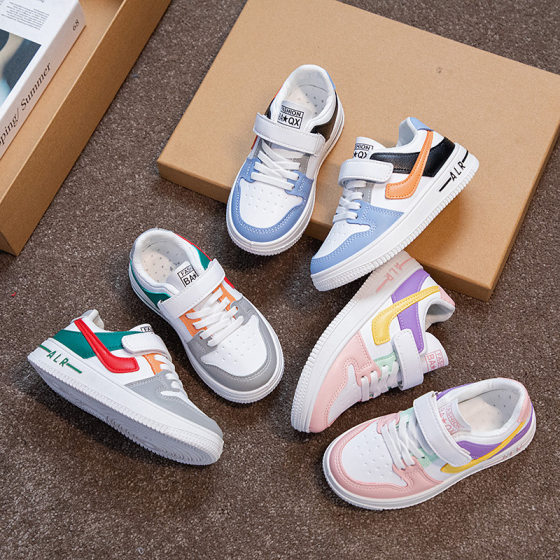 Children's small white shoes 2021 spring and autumn new girls' board shoes boys sneaker baby soft bottom children wholesale