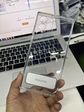 适用三星S22ultra原装透明支架手机壳Galaxys22ultra全包保护后壳