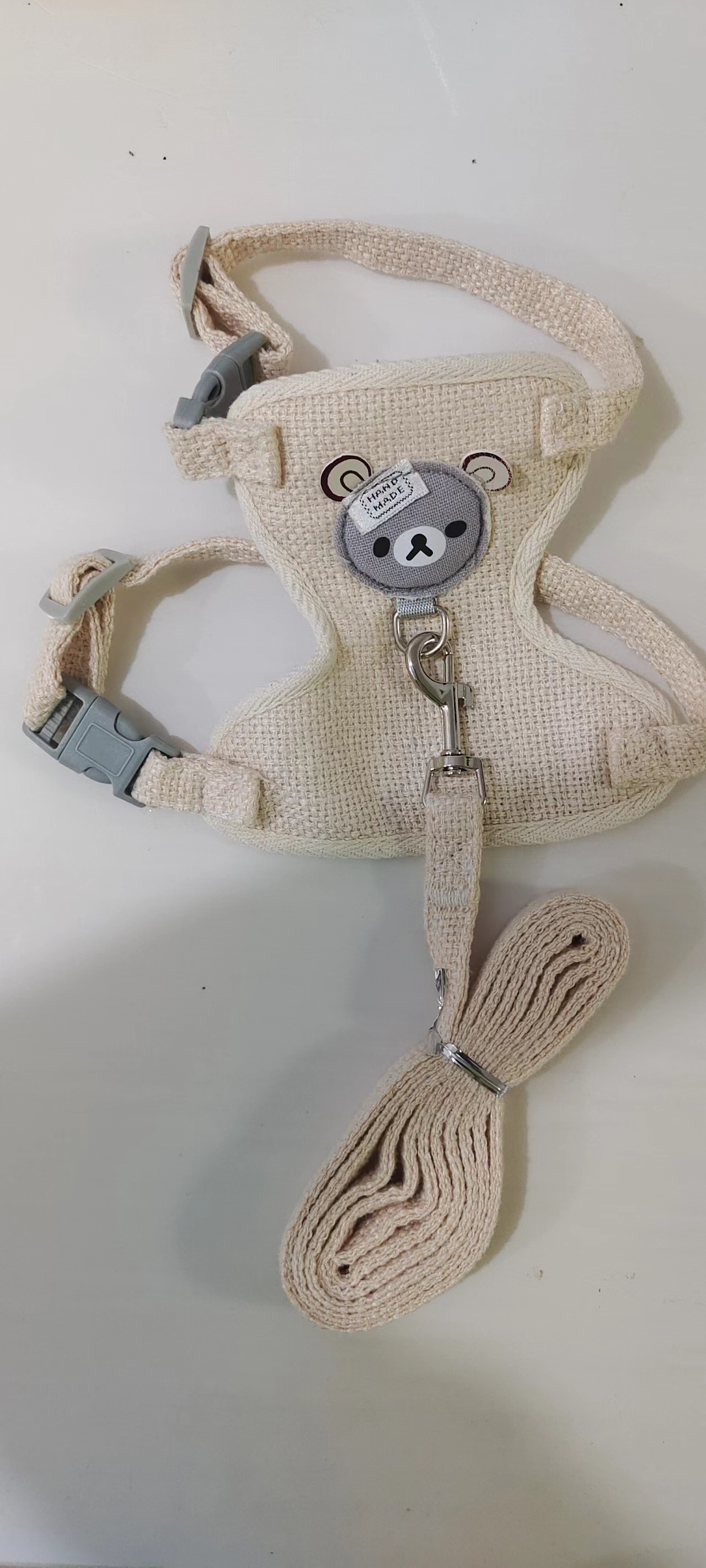 Oso chaleco cuerda de tracción marea marca transpirable correa de pecho ajustable Teddy CAT Junjie perro pequeño cuerda para caminar