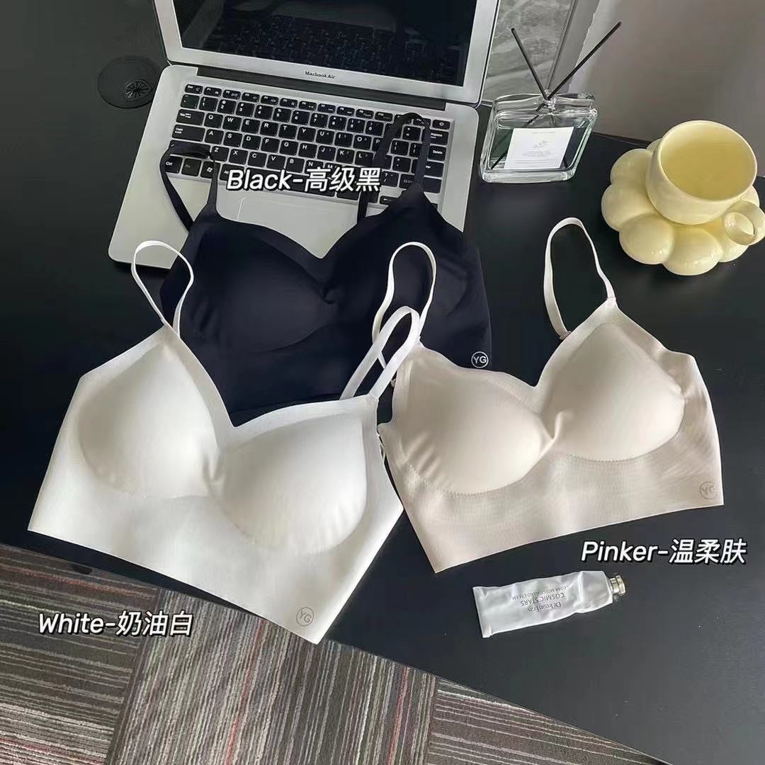 Venta caliente de verano popular simple brillante chaleco ropa interior de las mujeres inalámbrico de una sola pieza de belleza sujetador trasero 2067