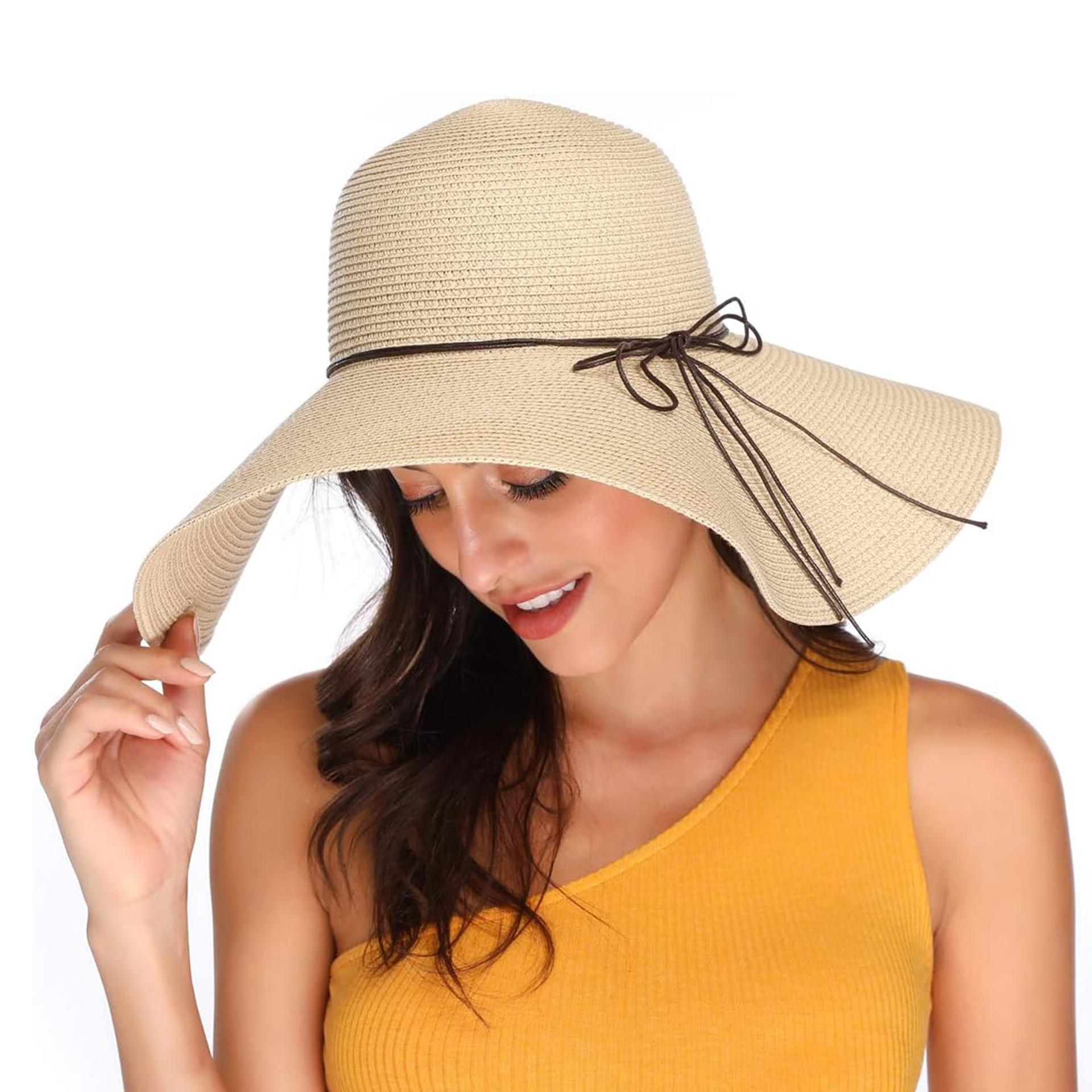 Mujeres Estilo Vintage Hawaiano Tropical Nudo De Lazo Grandes Aleros Sombrero De Copa display picture 5