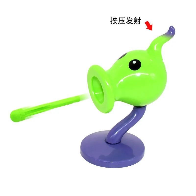 植物大戦のゾンビのおもちゃの単独の柔らかいゴムのエンドウ豆の射手のトウモロコシの砲は人の花の野菜を食べて子供のおもちゃの工場に聞きます。|undefined
