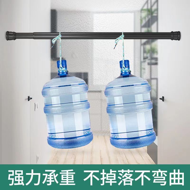 厂家批发免打孔伸缩杆浴帘杆门帘杆窗帘杆伸缩晾衣杆衣柜撑衣杆子|undefined