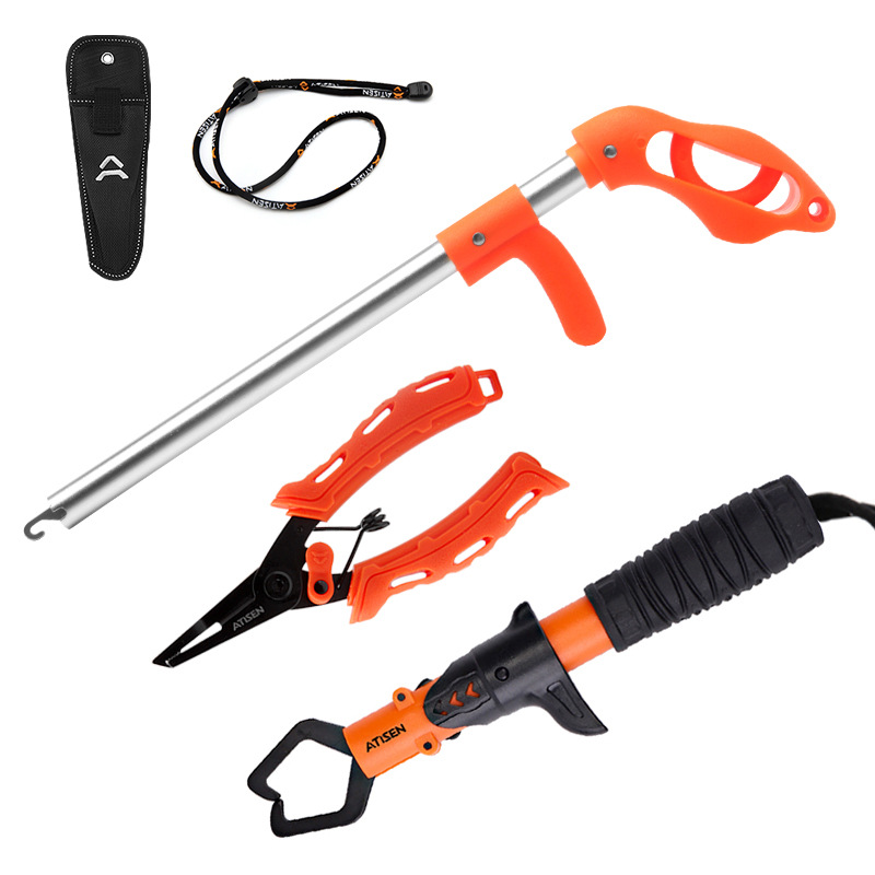 Kit d'outils de pêche 3 pièces avec pince et décrocheur_voghion.com