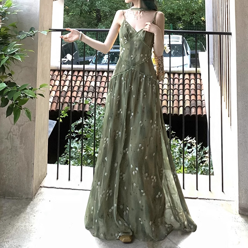 Green Lotus Chiffon Strap Dress with Ribbon + Lightweight Cardigan Jacket Special Price No Returns or Exchanges Green Lotus Chiffon Strap Dress with Ribbon + Lightweight Cardigan Jacket Special Price No Returns or Exchanges