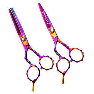 Hairdressing Scissors, Bamboo Handle Scissors, Special-Shaped Handle 6.0inch Export Scissors