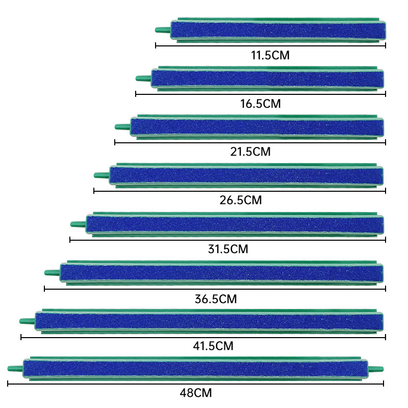 Bomba de oxígeno bomba de oxígeno azul aireación tubo burbuja pared de aire piedra acuario pecera decoración tira de aire tira de arena de piedra
