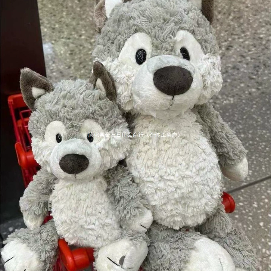 Милая плюшевая игрушка-кукла «Маленький волк», очаровательная мягкая игрушка «Маленький волк», подушка для сна «Лесные друзья волка» в подарок для женщин.