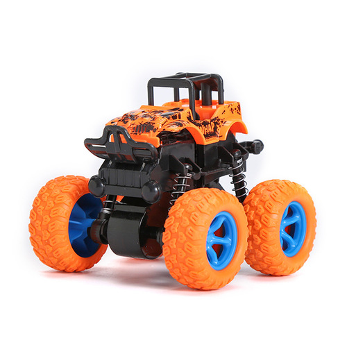 Kids' Inertia 4x4 Off-Road Vehicle, Durable Pull-Back Toy Car, Baby Play Car—Street Stall & Night Market Simulation Model