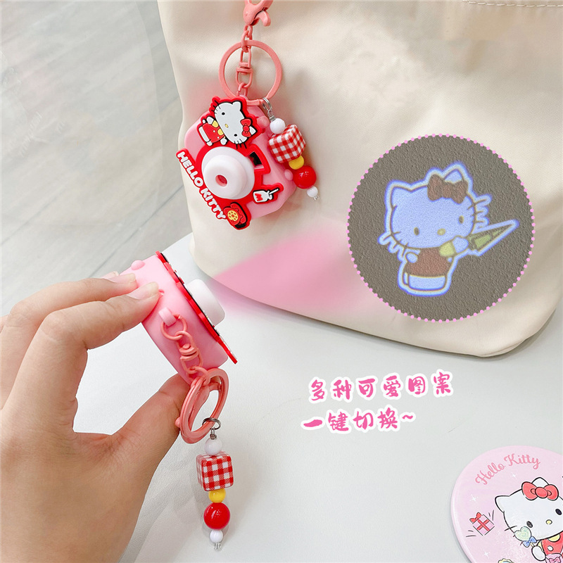 正版凯蒂猫hellokitty钥匙扣日常投影相机包包挂件卡通饰品小玩具|undefined