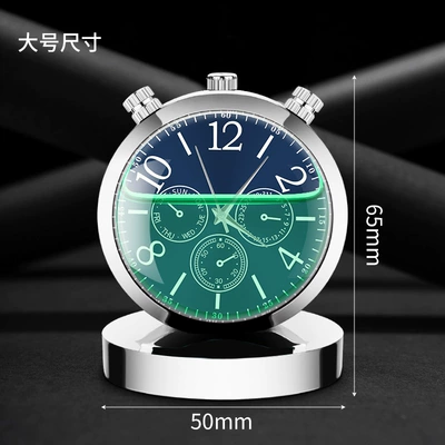 Perfplant seat, high-end clock gold watch ornaments - large-silver-table-ornaments-green-nanmu
