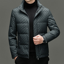 品牌爸爸时尚休闲男士羽绒服冬季新款立领90%白鸭绒羽绒保暖外套