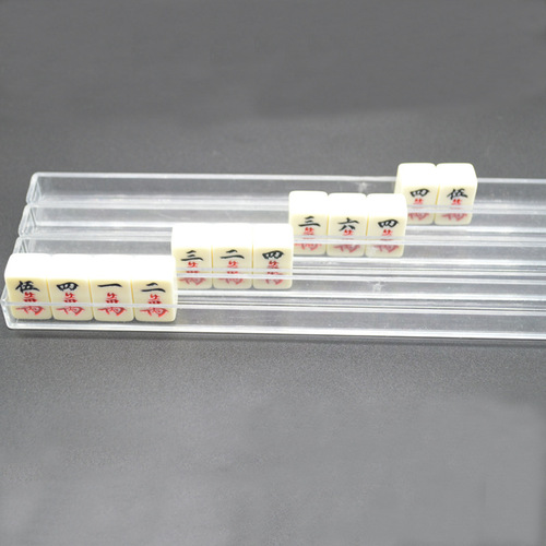 Direct Sale from Manufacturer Mini Mahjong Tile Pusher Acrylic Transparent Tile Sorter Bird Tile Travel Portable Tile Arranger