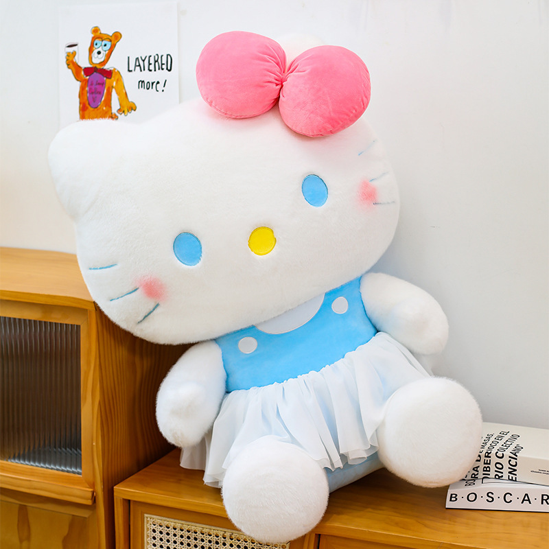 新款hellokitty玩偶公仔芭蕾凯蒂猫玩偶公仔睡觉抱毛绒玩具兑换批|undefined