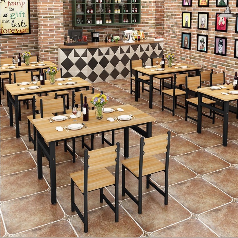 智贝主图_0餐桌椅组合餐桌食堂餐厅桌大排档餐桌早点铺小吃部