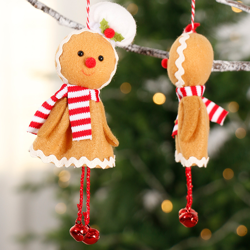 クロスボーダークリスマスデコレーションインかわいいジンジャーブレッドマン人形ペンダントギフトクリスマスツリーデコレーション|undefined
