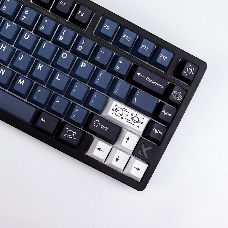 Gmk Galaxy Galaxy Keycap 143-Key Complete Set Pbt Original High Five-Sided Sublimation Personalized Custom Keyboard