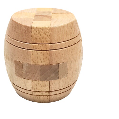 Beech wood Kongming lock Luban lock nine-piece set Young children's educational wooden toy set gift box Luban lock 9-piece set