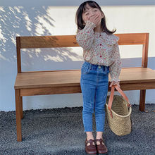 2025春季新款女童牛仔裤儿童宝宝韩版小脚修身弹力显瘦铅笔裤子潮