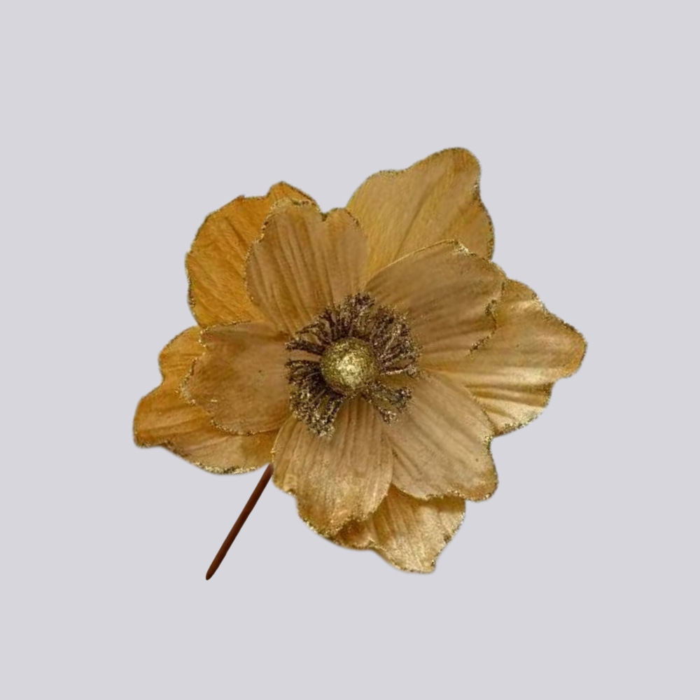 Flores artificiales de Navidad Decoraciones navideñas Flores decorativas Creativas Pequeñas decoraciones Colgante Escena Diy Decoración Estilo ins