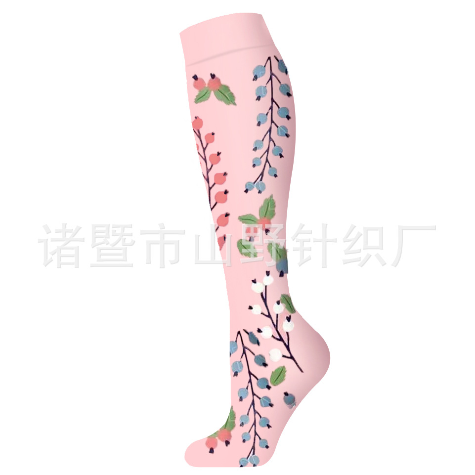 Calcetines Largos de Compresión Deportivos 200N de Nailon, Respirable y Absorción del Sudor, para Correr image 43