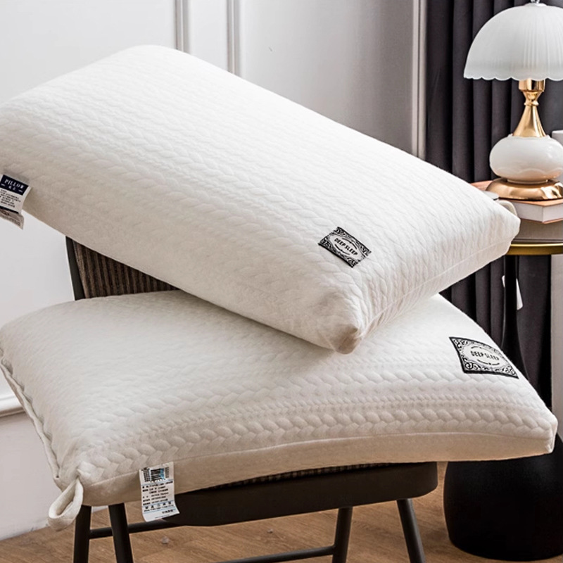 Protector de la columna cervical para ayudar a dormir Almohada de un par de núcleos de almohada para un solo hogar sin colapso ni deformación para dormir 48*74
