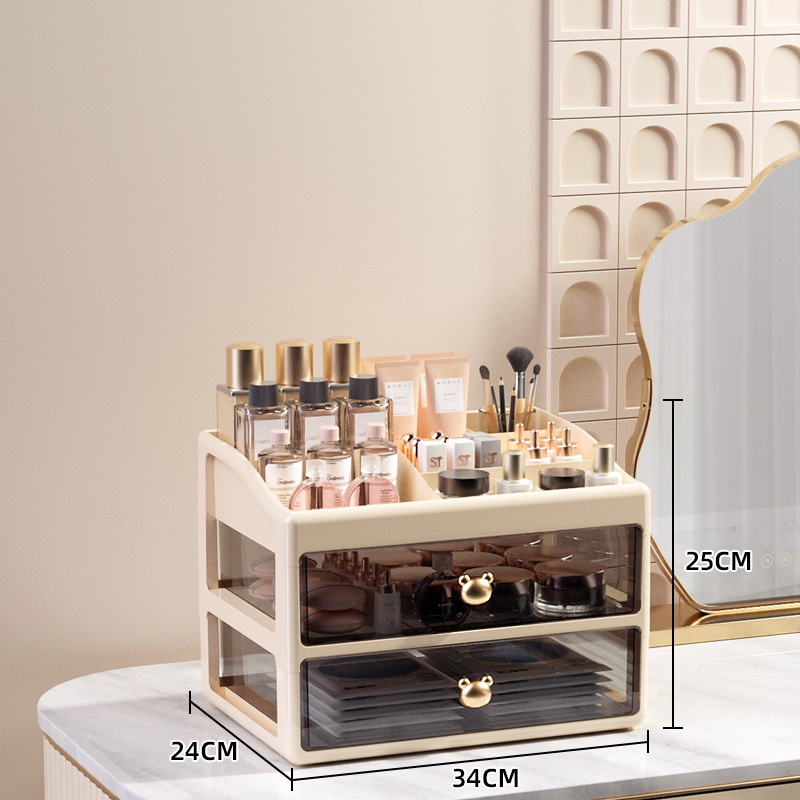 Crate 34 Wide Tea-Cream 2 Layers