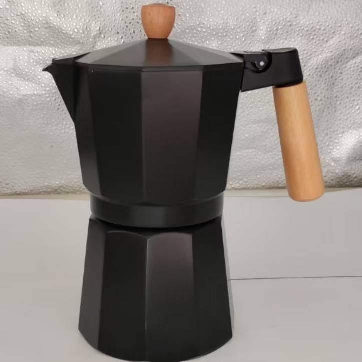 Cafetera Moka de aluminio de gran capacidad, estilo europeo, octogonal, para preparar café expreso a mano, en stock, éxito de ventas transfronterizo.