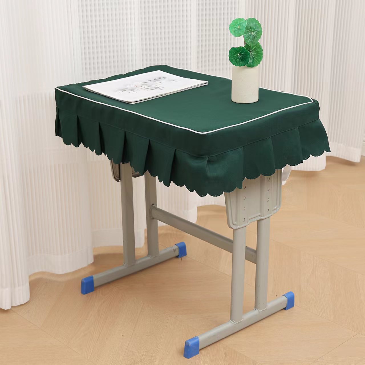 Primary School Student Tablecloth Classroom Desk Cover School Deskcloth 40×60 Single Blue Table Cover Student Table Cover Opening