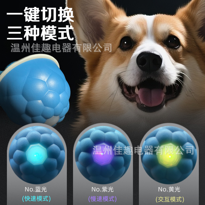 跨境宠物智能滚动球滚动球电动狗玩具解闷智能耐咬逗狗球磨牙玩具|undefined
