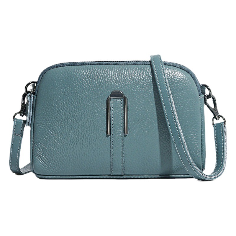 Bolso femenino de piel de vaca de primera capa 2025 nuevo estilo de moda salvaje estilo explosivo mujer de mediana edad madre bolso de mensajero de un solo hombro bolso pequeño