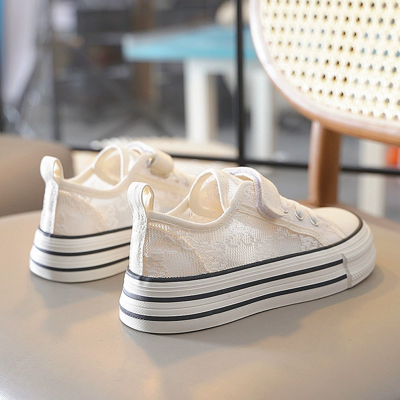 蜡笔小新 Footwear platform, summer breathable children's cloth white shoes