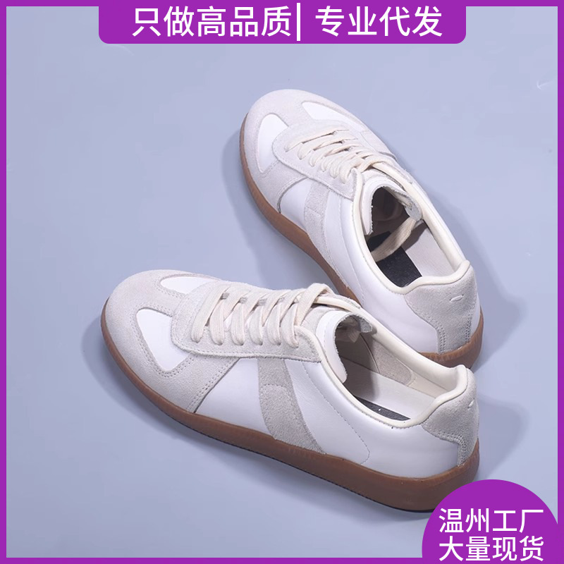 Dexun Shoes Women's White Shoes Women's Shoes 2024 New Spring and Autum Flats Bottom Versatile Student Casual Inner Heightening Trendy Genuine Leather