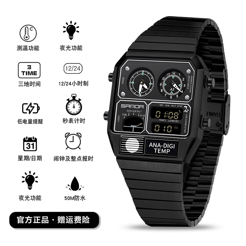 블랙 디스플레이 블랙 표면 블랙 스틸 벨트