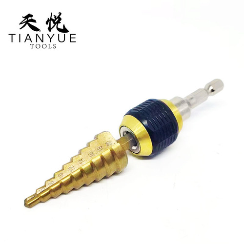 Push-type quick-release self-locking connecting rod hex handle extension rod drill bit driver shank adapter quick change