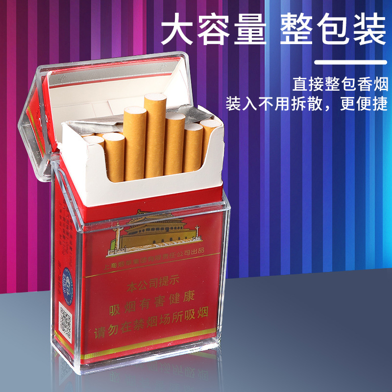 ABS flip-pack a prueba de humedad simple nuevo paquete de cigarrillos de plástico Futen plástico resistente a la compresión cigarrillos transparentes image 3