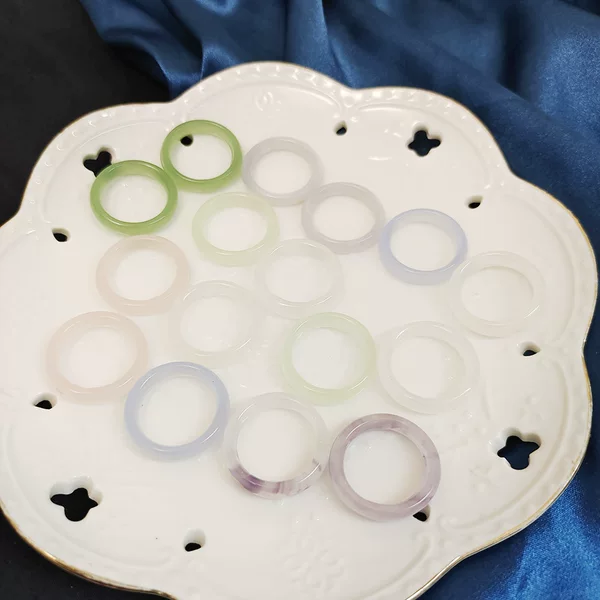 Imitation Jade Ring Running Ring Hairpin Ancient Style Hairpin Han Dynasty Hairpin Simple and Versatile Literary Hair Stick Hair Stick Accessories