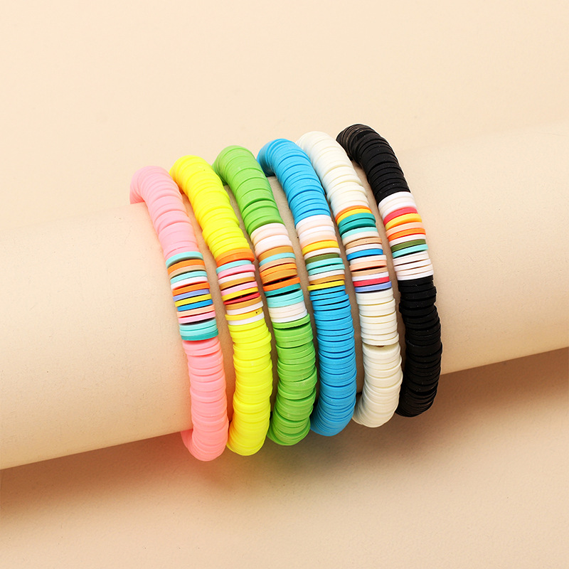 Nihaojewelry Simple Color Elastic Soft Ceramic Bracelet Wholesale Jewelry display picture 2