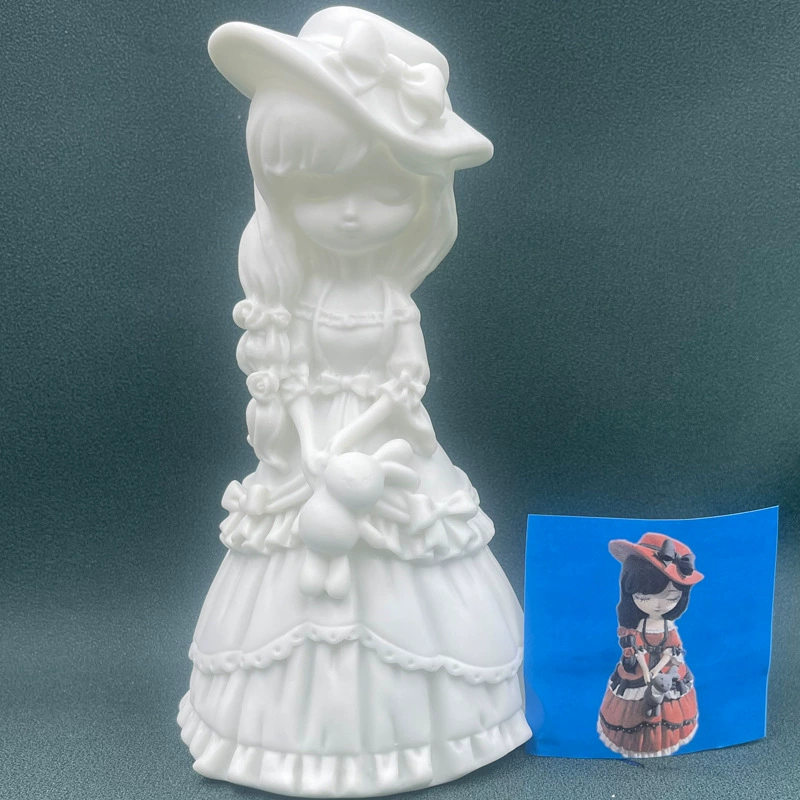 DIY Paintable Doll (Plastic) — Unpainted White Embryo, Multiple Characters, 16–26 cm