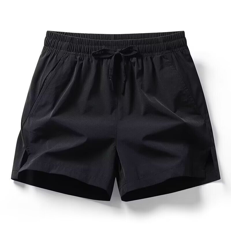 Men's American-Style Thin Ice Silk Sports Casual Shorts Summer Outdoor Quick-Dry Training Running Three-Point Beach Shorts