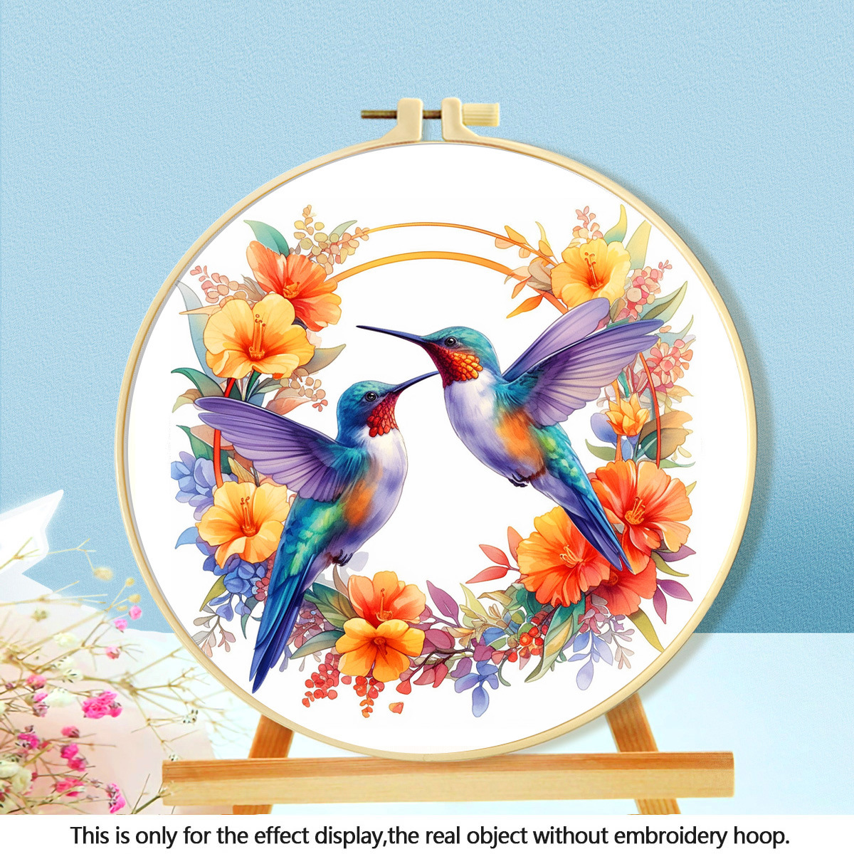 Mona Lisa Royal Cross Stitch Flower and Bird Series Estilo de comercio exterior Bolso de costura inglés hecho a mano Venta directa de fábrica