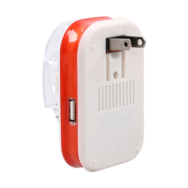 Cargador universal móvil de pie alto estándar europeo estándar americano LCD multifunción cámara auricular pantalla LCD cargador universal