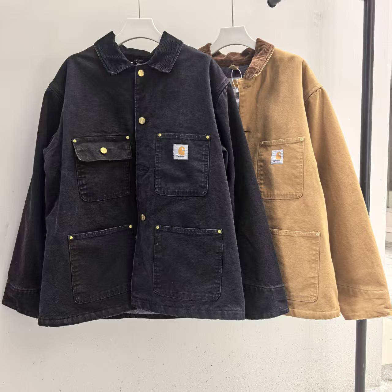 Carhartt C001 Mainline Utility Jacket Michigan Retro Upgraded Denim Outdoor Windbreaker