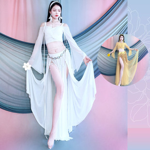 Belly Dance Clothing 2025 Spring and Summer New Style Simple and Elegant Mesh Oriental Dance Performance Practice Group Uniform Class Uniform for Kidsren