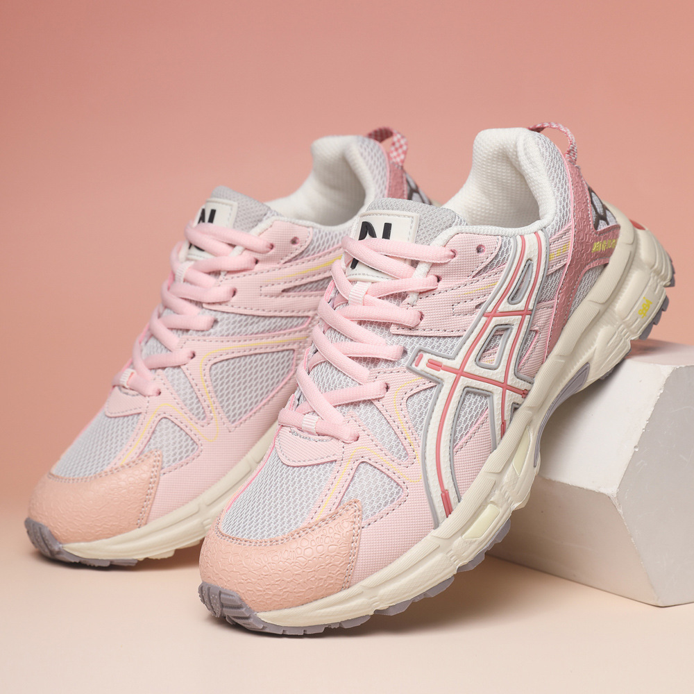 Zapatos deportivos retro de color contrastante zapatos deportivos de pareja de malla al aire libre zapatos de papá cómodos zapatos casuales para hombres y mujeres