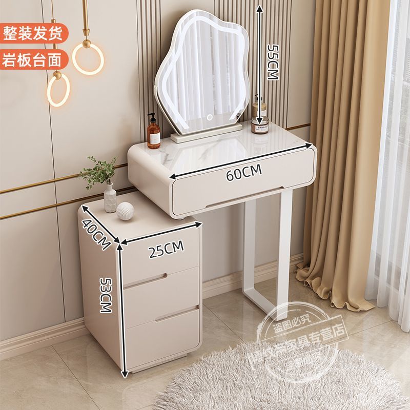 60cm 테이블 + 작은 수납장 + 거울 (스툴 제외)